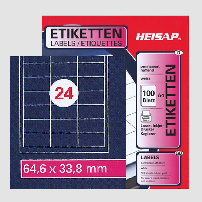Cotechlogic A4 Weiß Selbstklebend Blanko Lieferung Adress-Etiketten