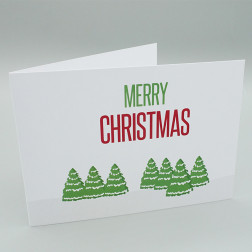 Weihnachtskarten "Christmas Schnee" mit passenden Couverts