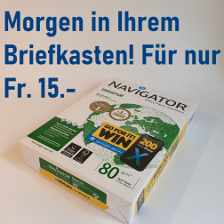 Kopierpapier 80 g/m2 - Pack à 500 Blatt A4 (inkl. Versandkosten)