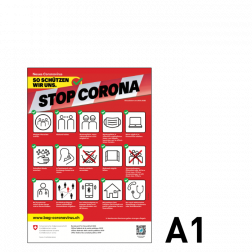Plakat A1 - Stop Corona