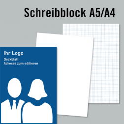 Schreibblock – Deckblatt zum editieren