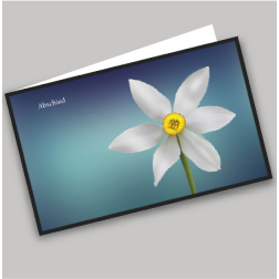 Trauerkarte Blume