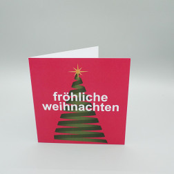 Weihnachtskarten "Weihnachtsbaum" mit passenden Couverts